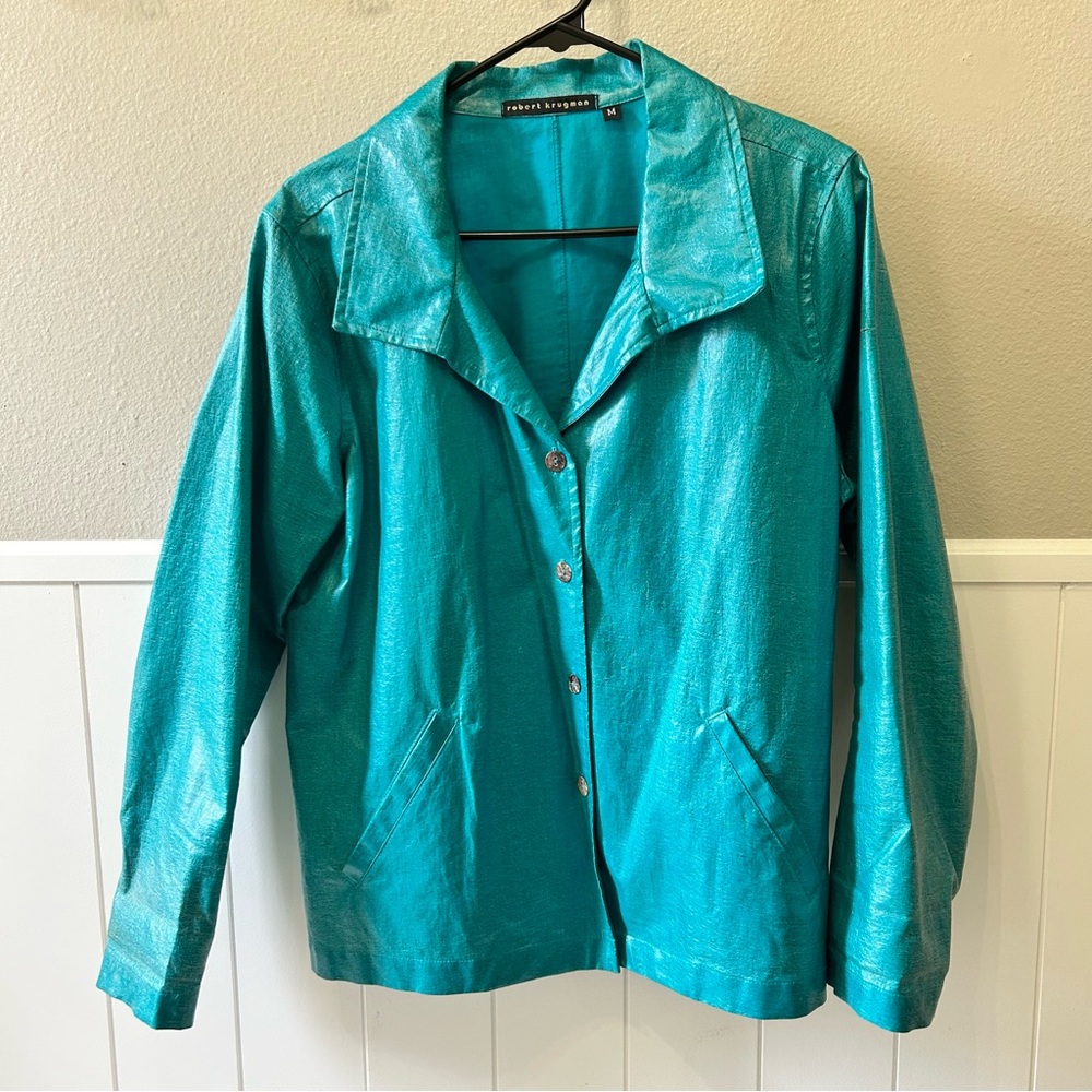 Robert Krugman 100% Linen Blazer Jacket
